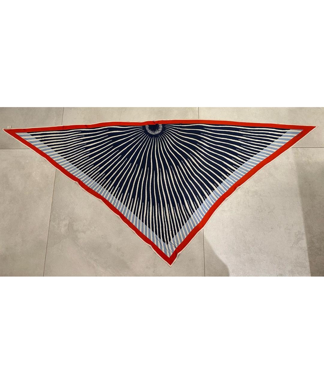 HERMES Мульти шелковый платок, фото 5