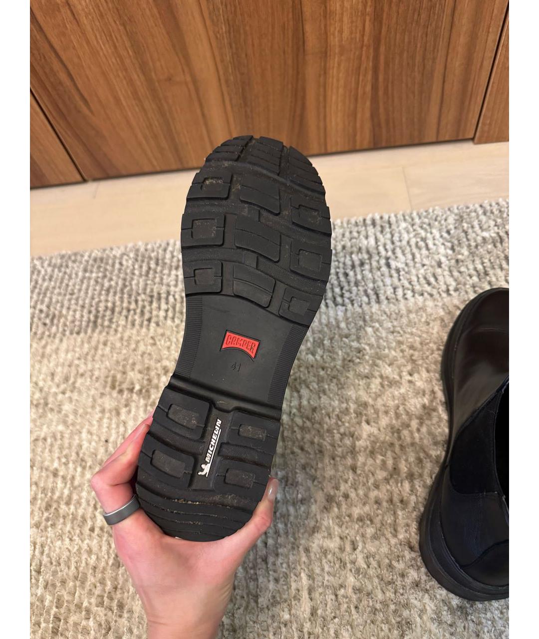 Camper Черные кожаные ботинки, фото 5