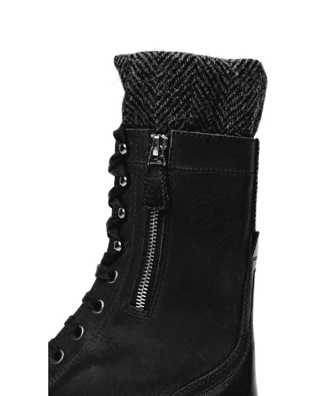 CHANEL Черные кожаные сапоги, фото 5