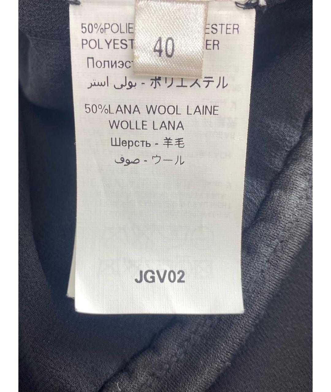 JO NO FUI Черная шерстяная блузы, фото 6