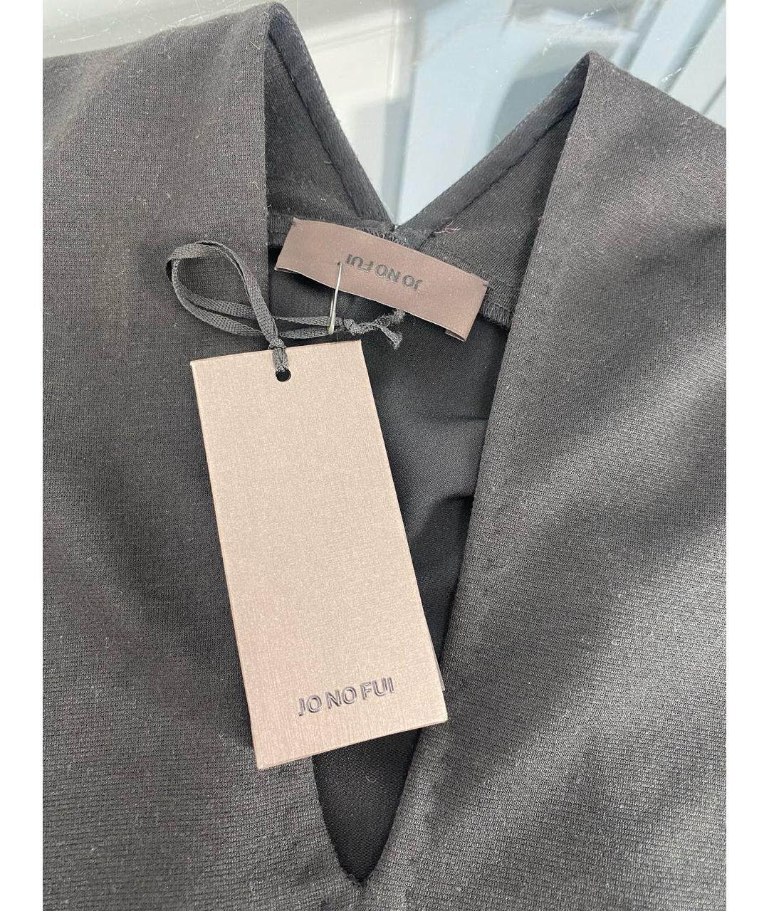 JO NO FUI Черная шерстяная блузы, фото 3