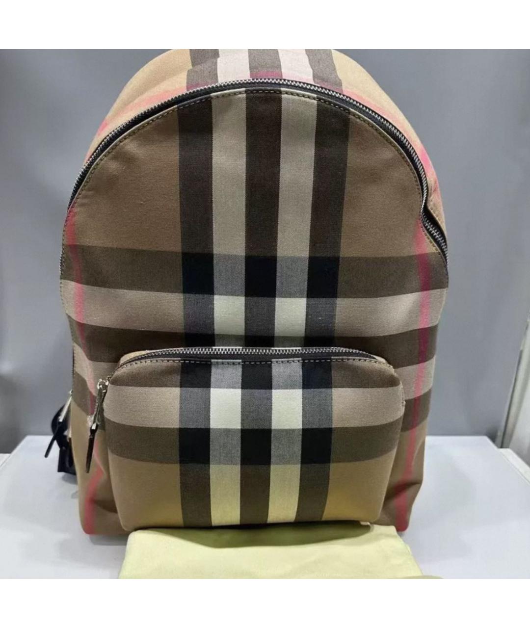 BURBERRY Бежевый тканевый рюкзак, фото 2