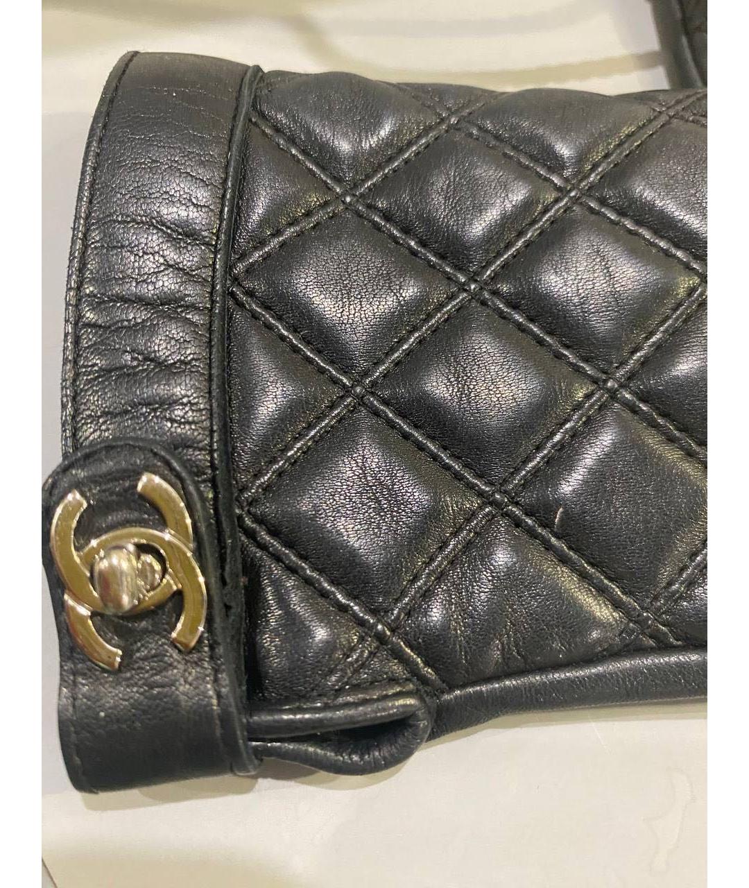 CHANEL Черные кожаные перчатки, фото 3