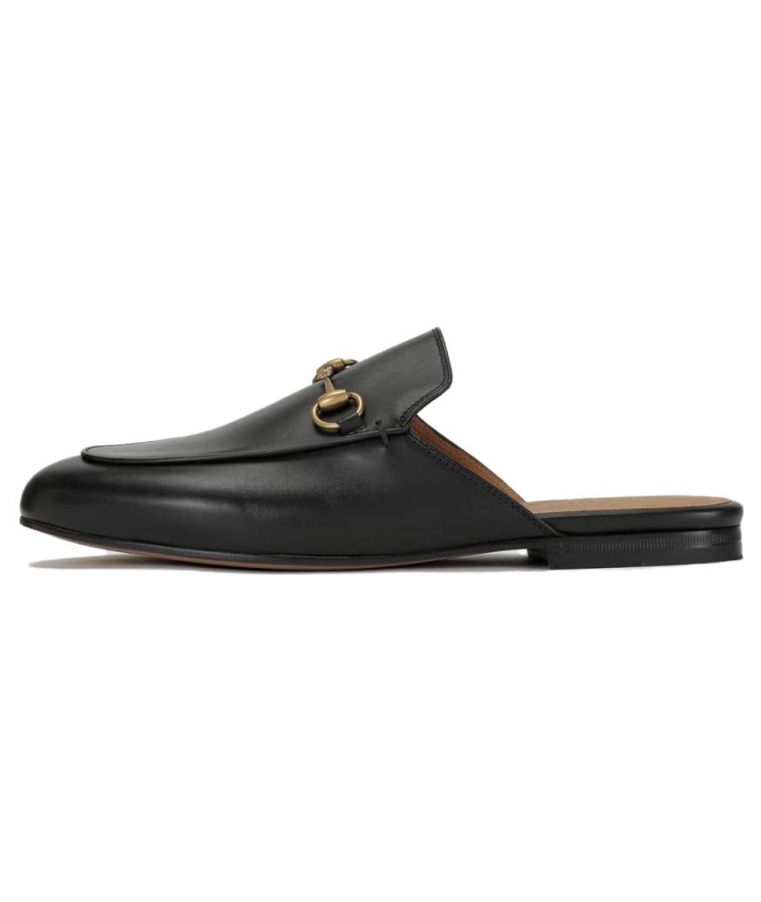 GUCCI Черные кожаные мюли, фото 6