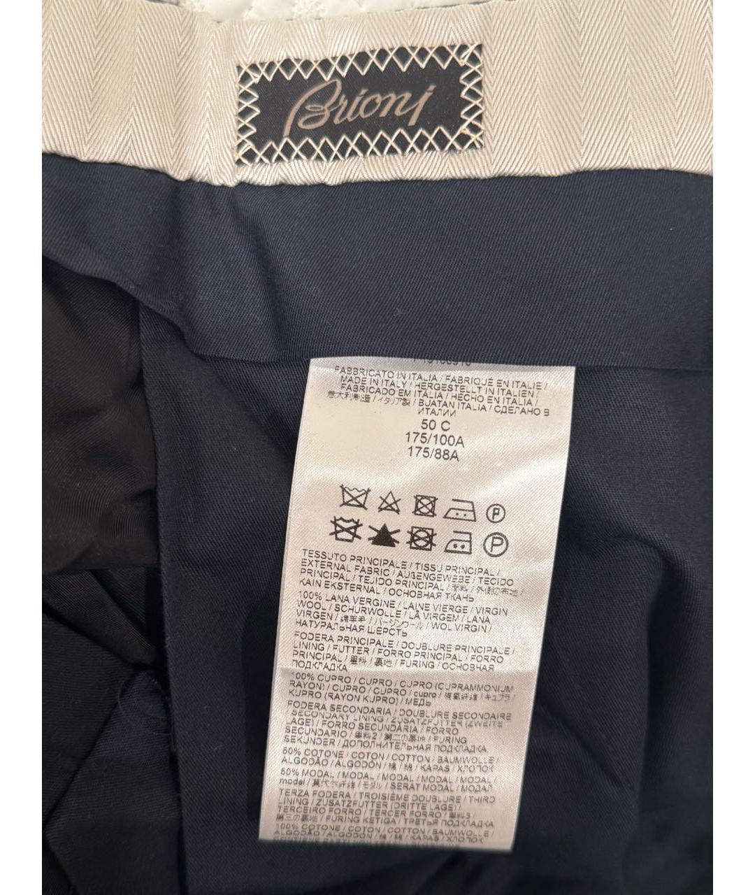 BRIONI Темно-синий классический костюм, фото 8