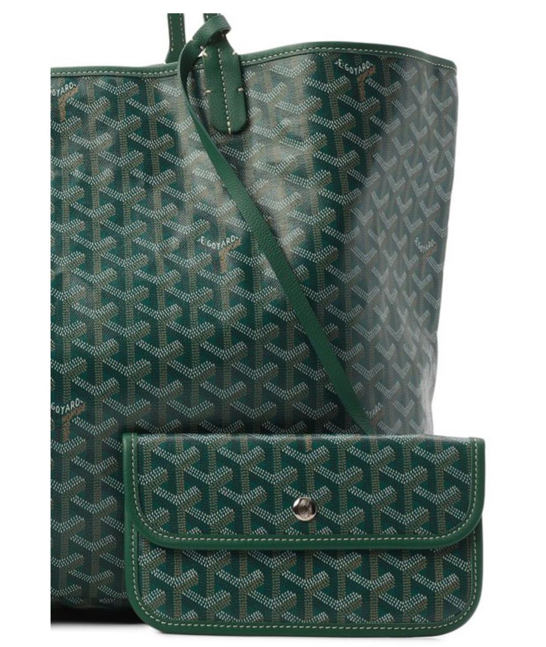 GOYARD Зеленая сумка тоут, фото 6