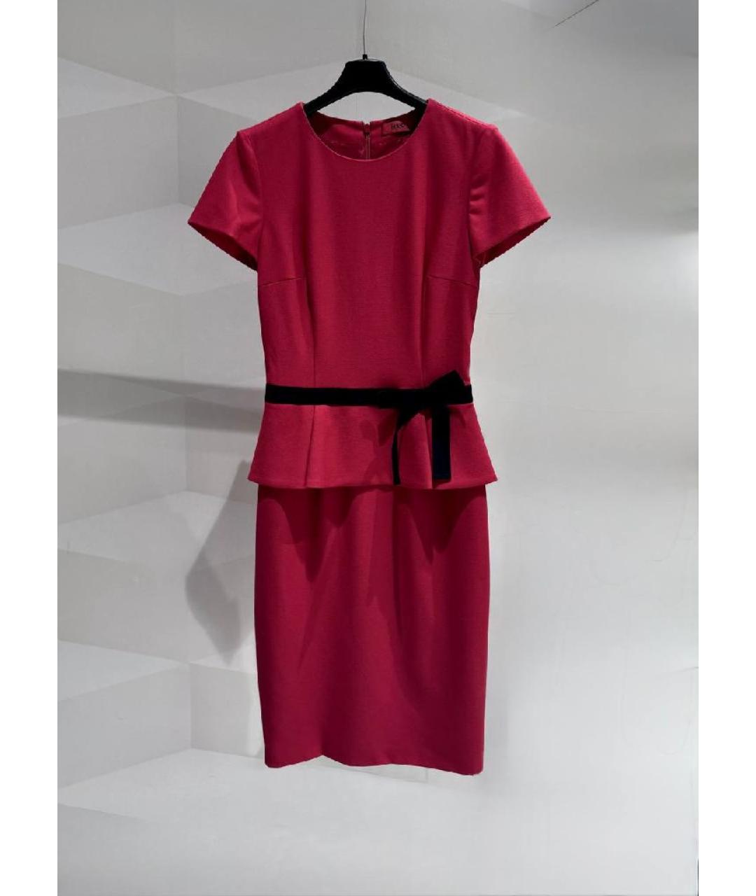 HUGO Красное полиэстеровое платье, фото 6