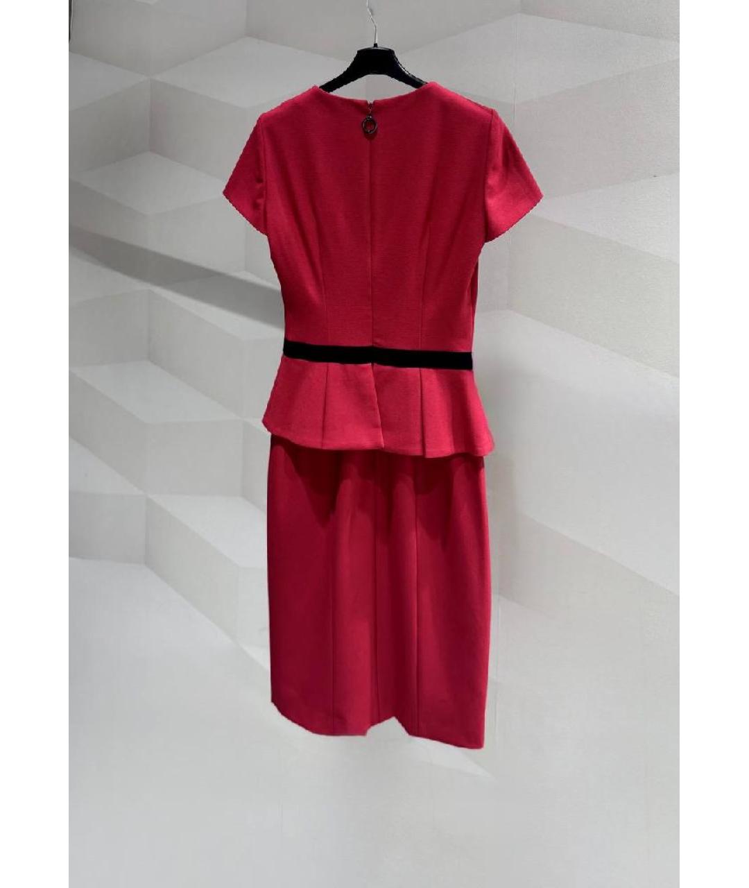 HUGO Красное полиэстеровое платье, фото 7