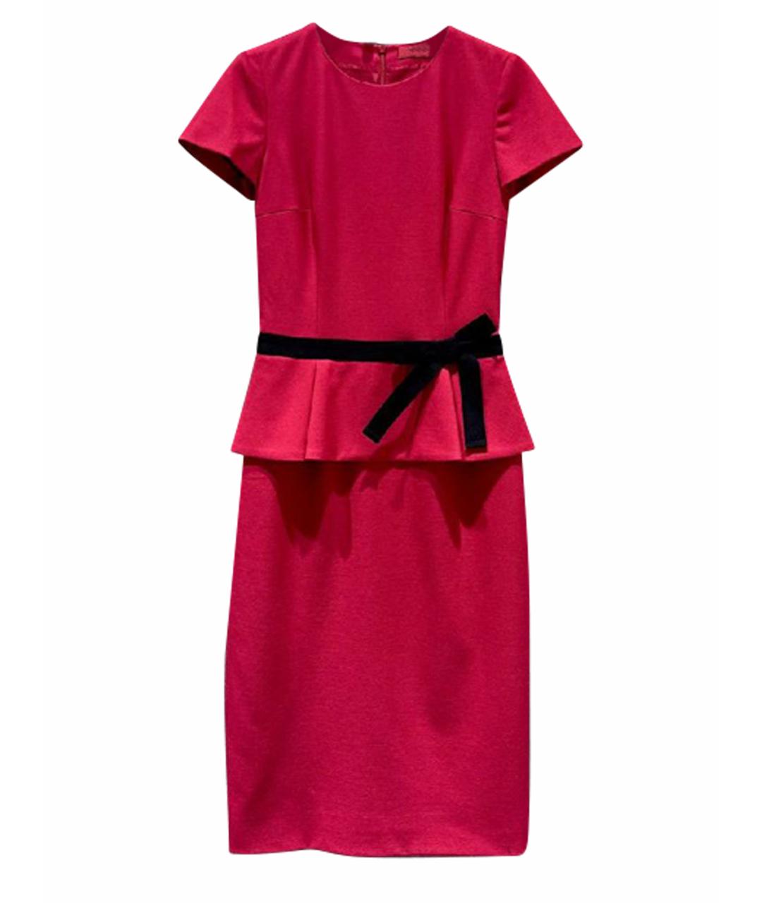 HUGO Красное полиэстеровое платье, фото 1