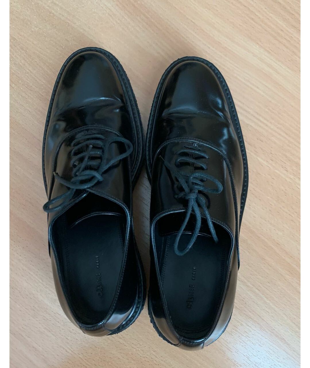 CELINE PRE-OWNED Черные туфли из лакированной кожи, фото 3