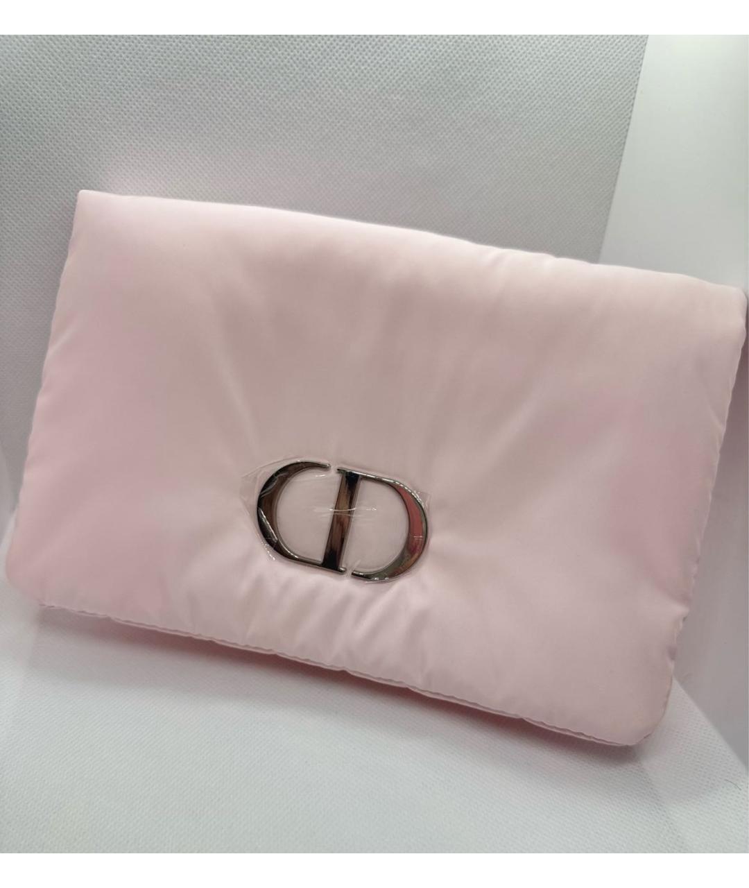 CHRISTIAN DIOR Розовая тканевая косметичка, фото 4