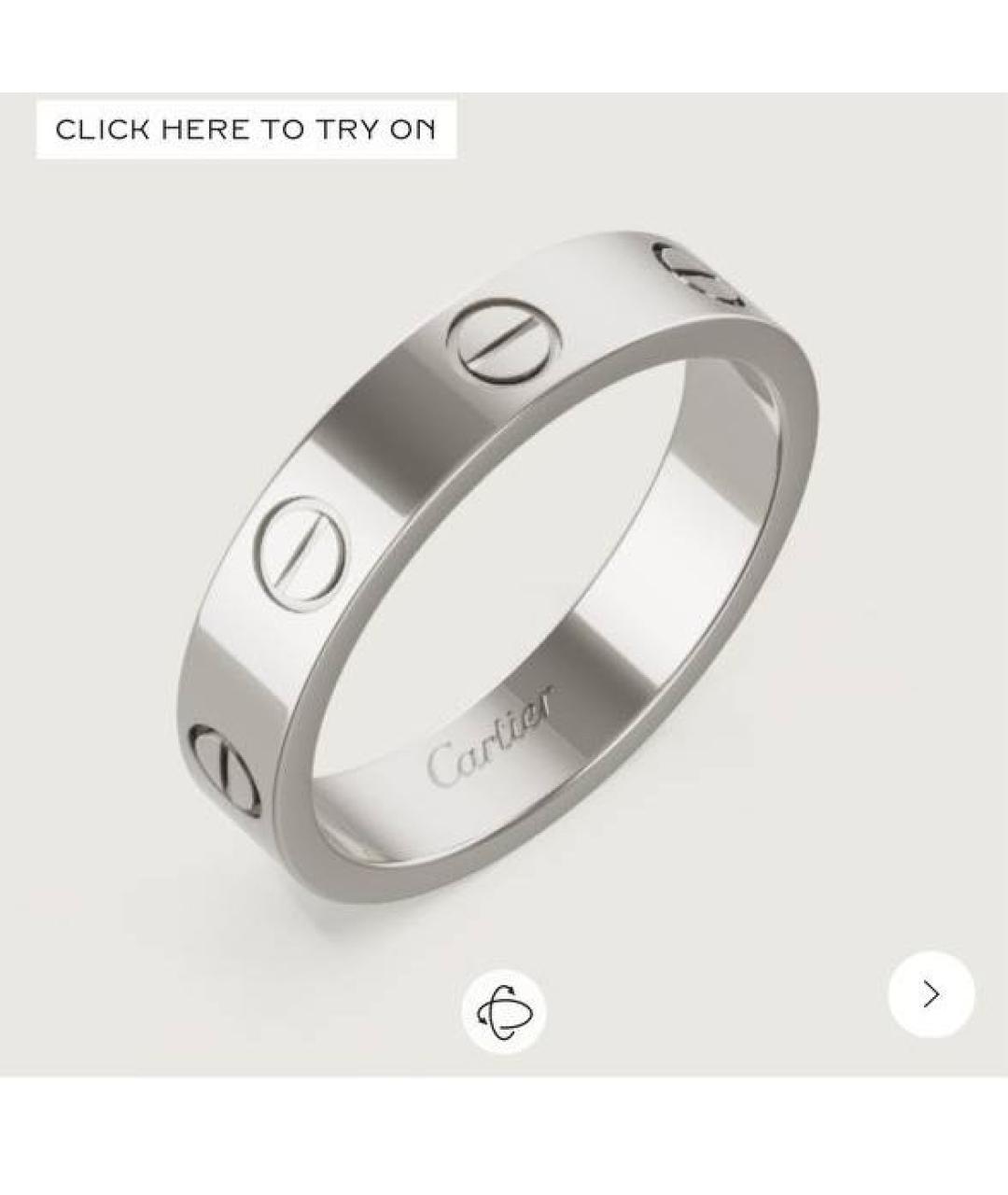 CARTIER Белое кольцо из белого золота, фото 4