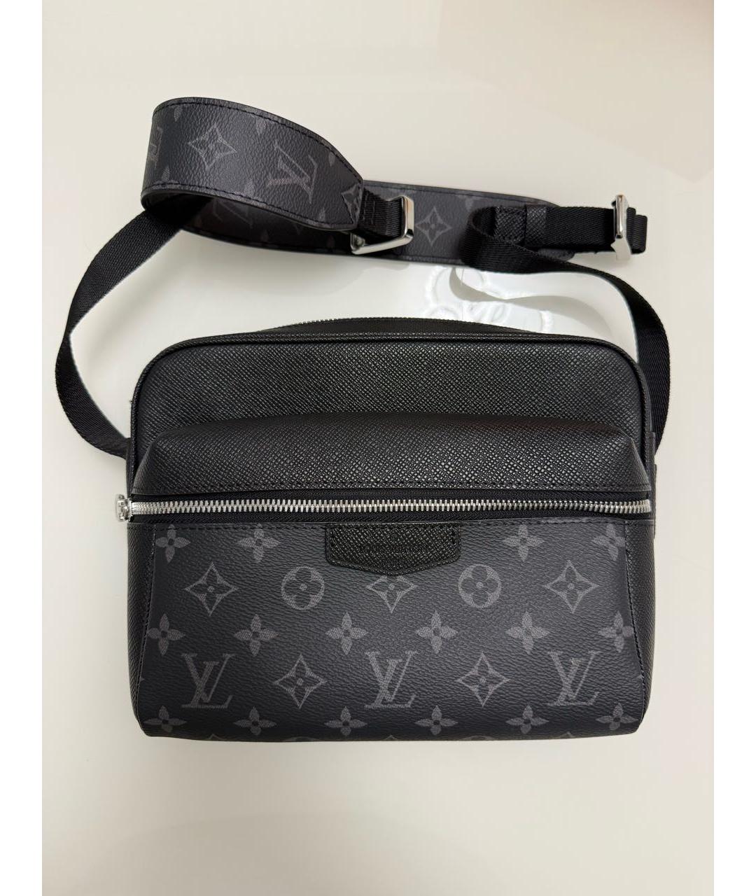LOUIS VUITTON Черная барсетка, фото 9