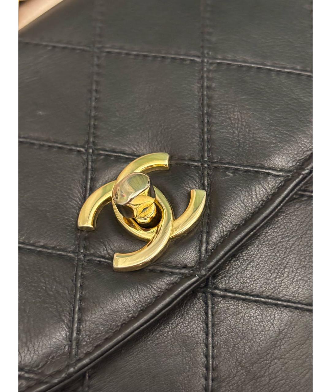 CHANEL Черная кожаная поясная сумка, фото 6