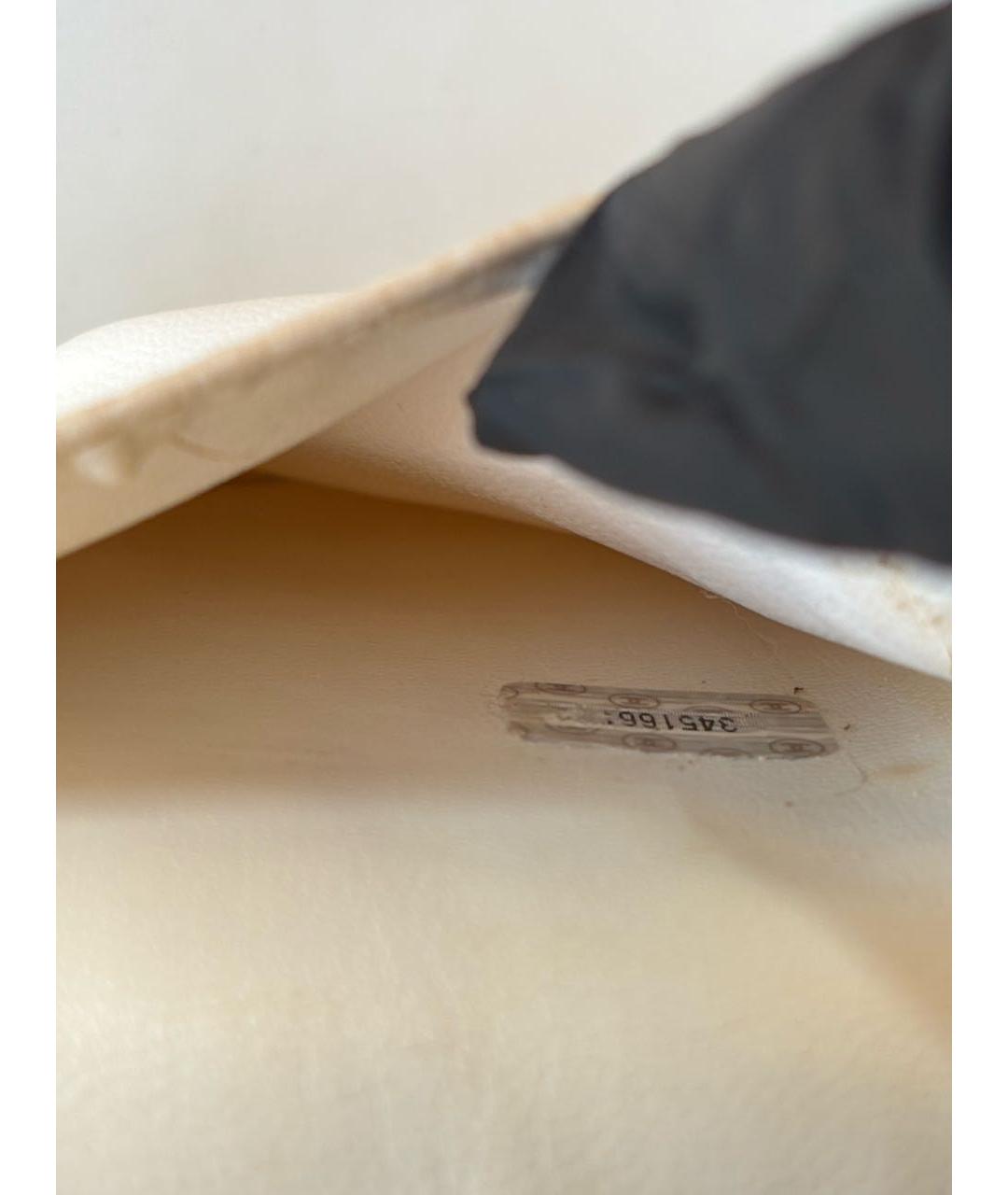 CHANEL Белая сумка с короткими ручками, фото 8