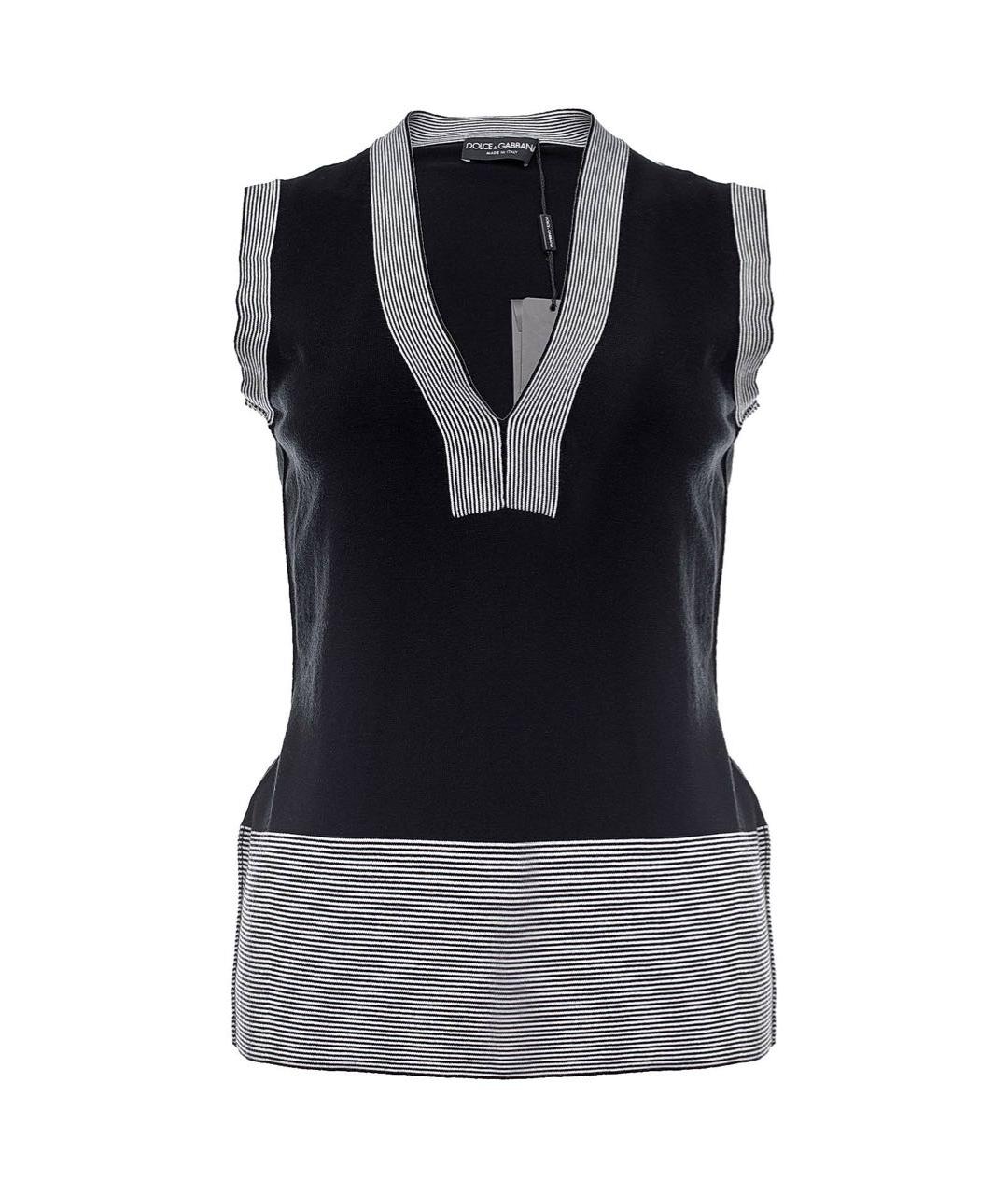 DOLCE&GABBANA Темно-синяя жилетка, фото 1