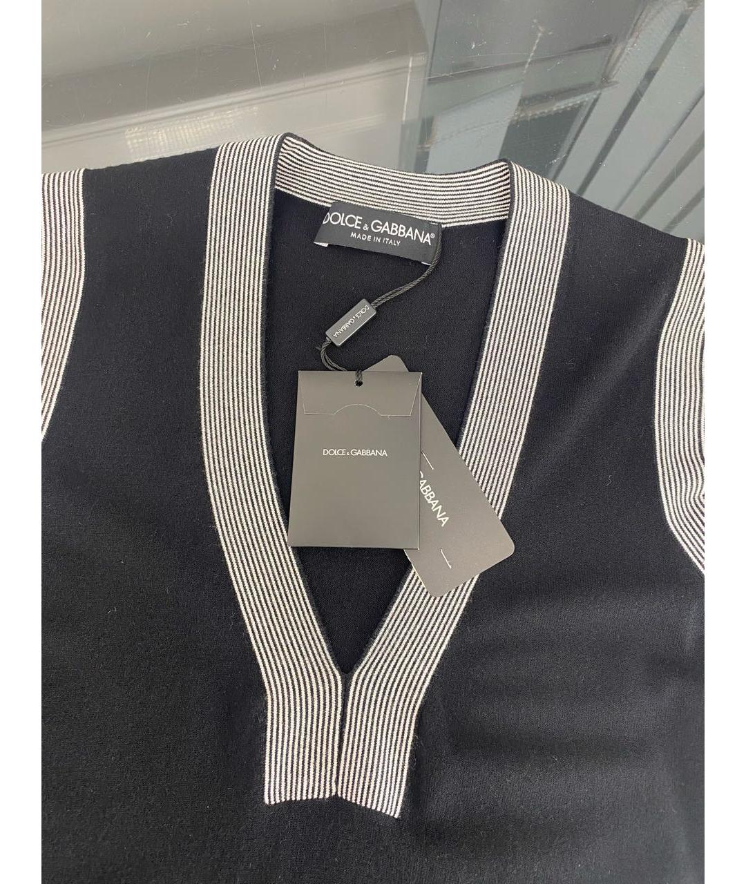 DOLCE&GABBANA Темно-синяя жилетка, фото 3