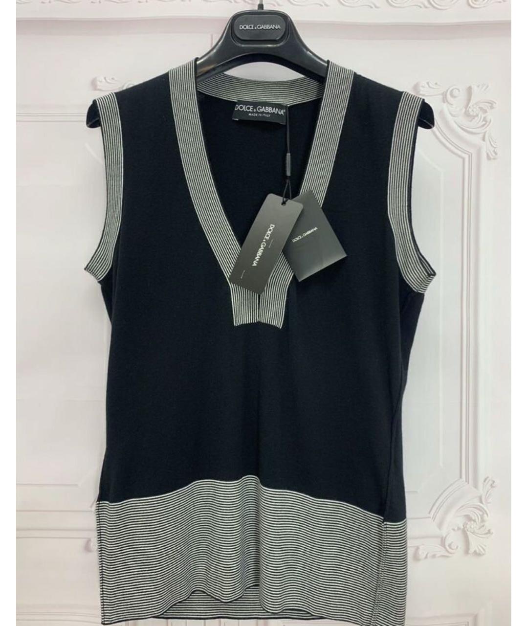 DOLCE&GABBANA Темно-синяя жилетка, фото 4