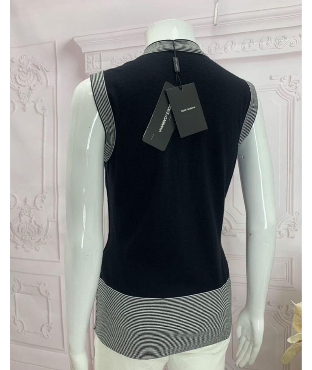 DOLCE&GABBANA Темно-синяя жилетка, фото 7