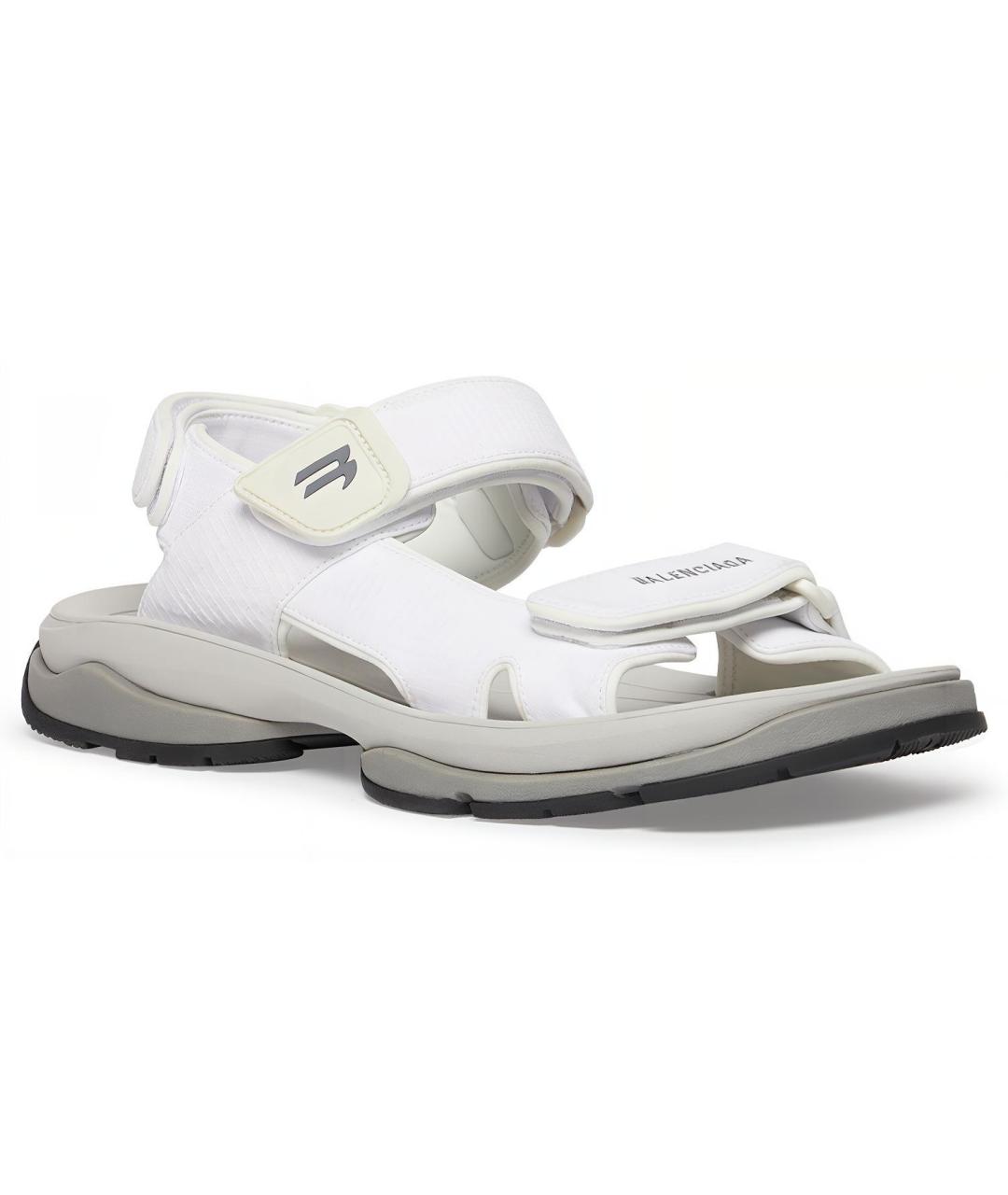 BALENCIAGA Белые сандалии, фото 2