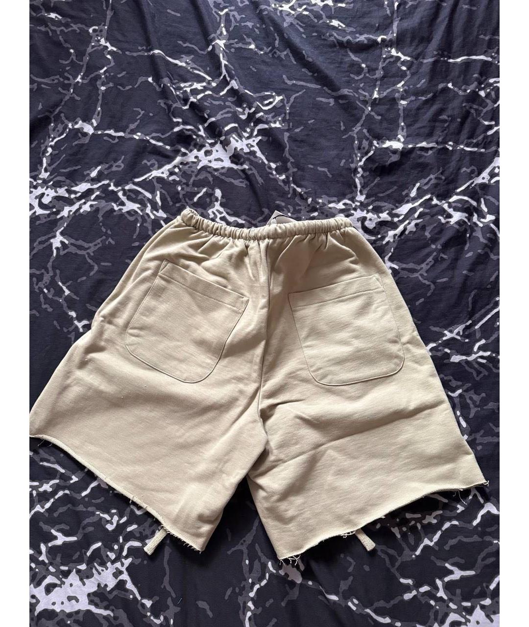 1989 STUDIO Бежевые хлопковые шорты, фото 3