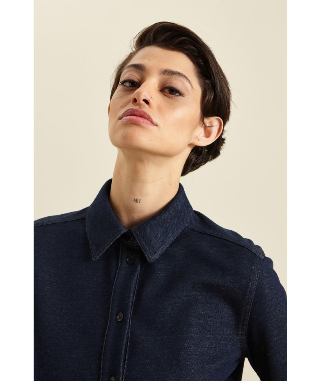 MAX MARA Синий хлопковый комбинезон, фото 5