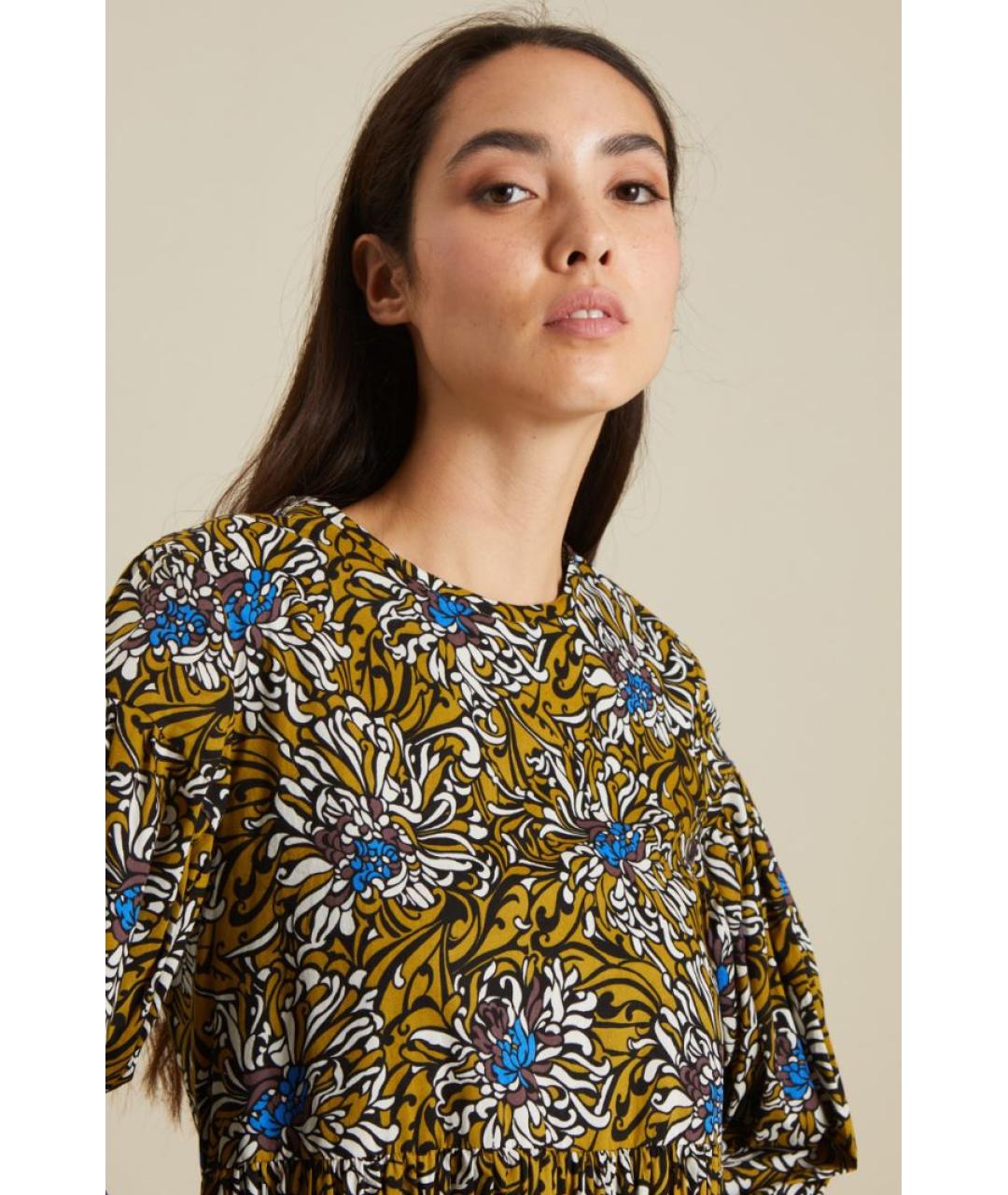 'S MAX MARA Мульти хлопковое повседневное платье, фото 4