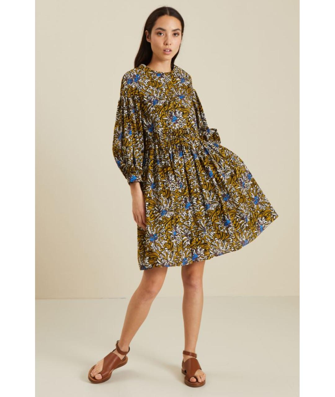 'S MAX MARA Мульти хлопковое повседневное платье, фото 3