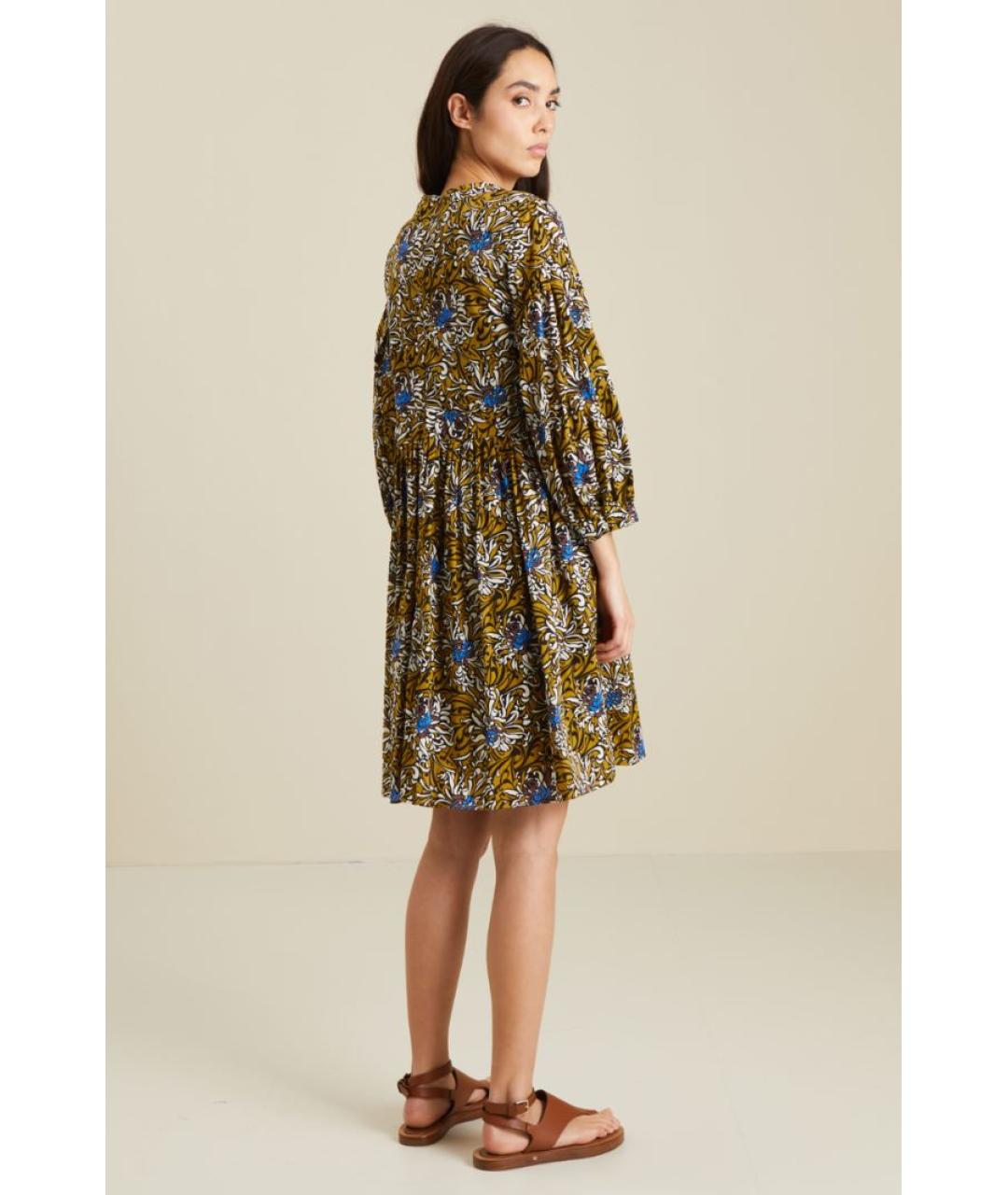 'S MAX MARA Мульти хлопковое повседневное платье, фото 2