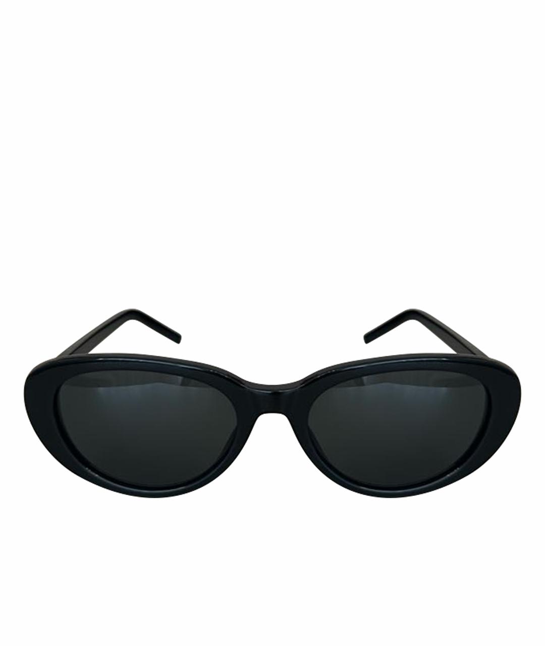 SAINT LAURENT Черные пластиковые солнцезащитные очки, фото 1