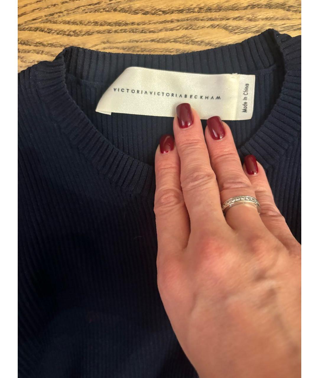VICTORIA BECKHAM Темно-синее платье, фото 5