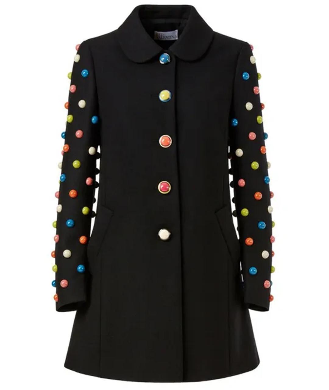 RED VALENTINO Черное пальто, фото 1