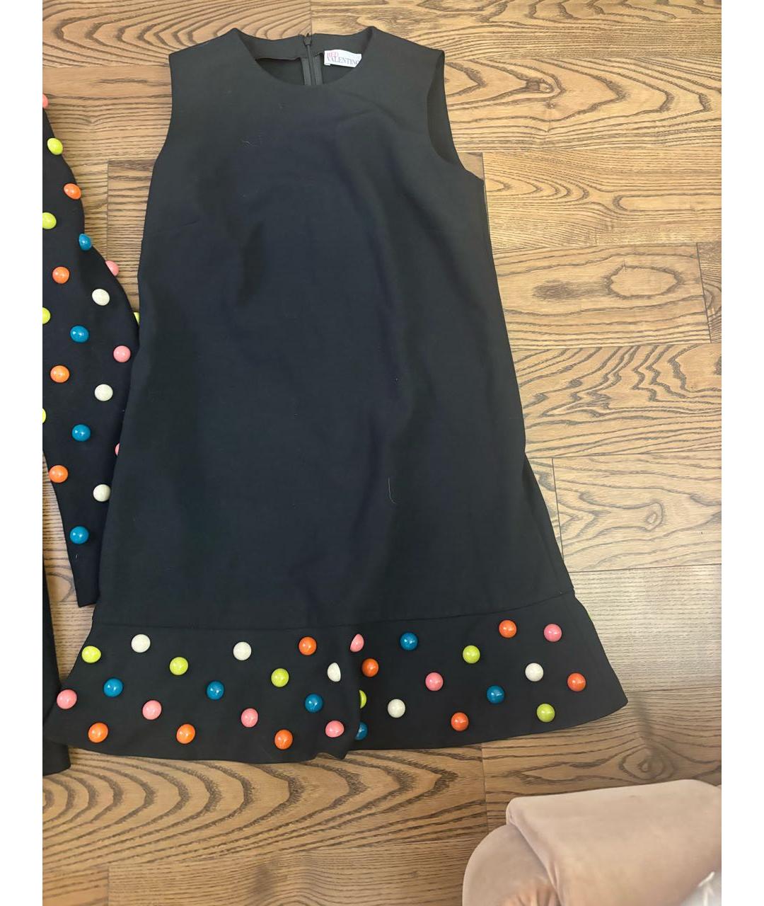 RED VALENTINO Черное пальто, фото 5