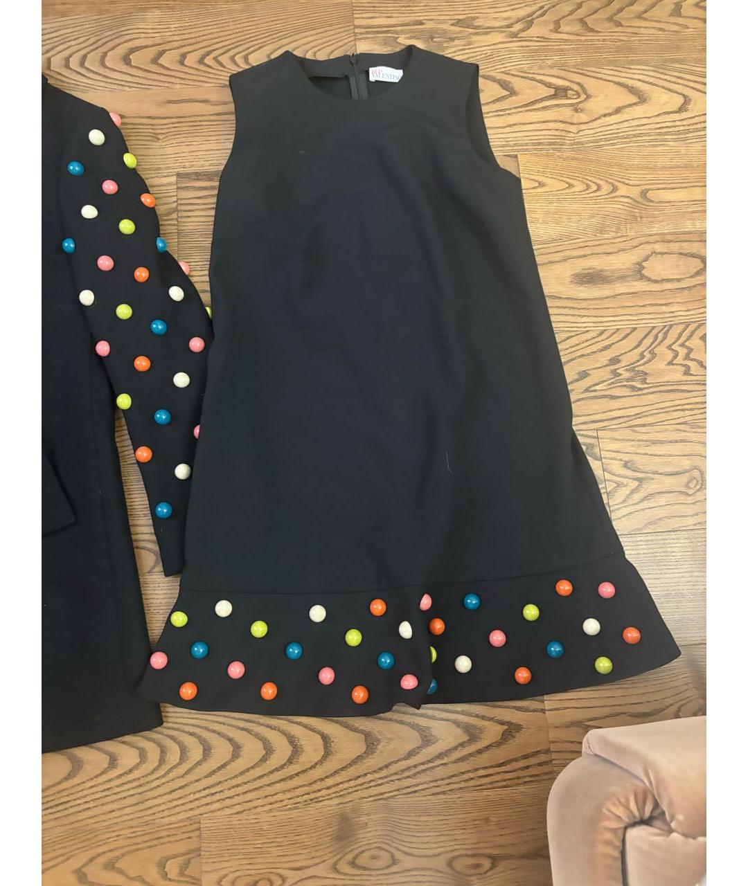 RED VALENTINO Черное пальто, фото 2
