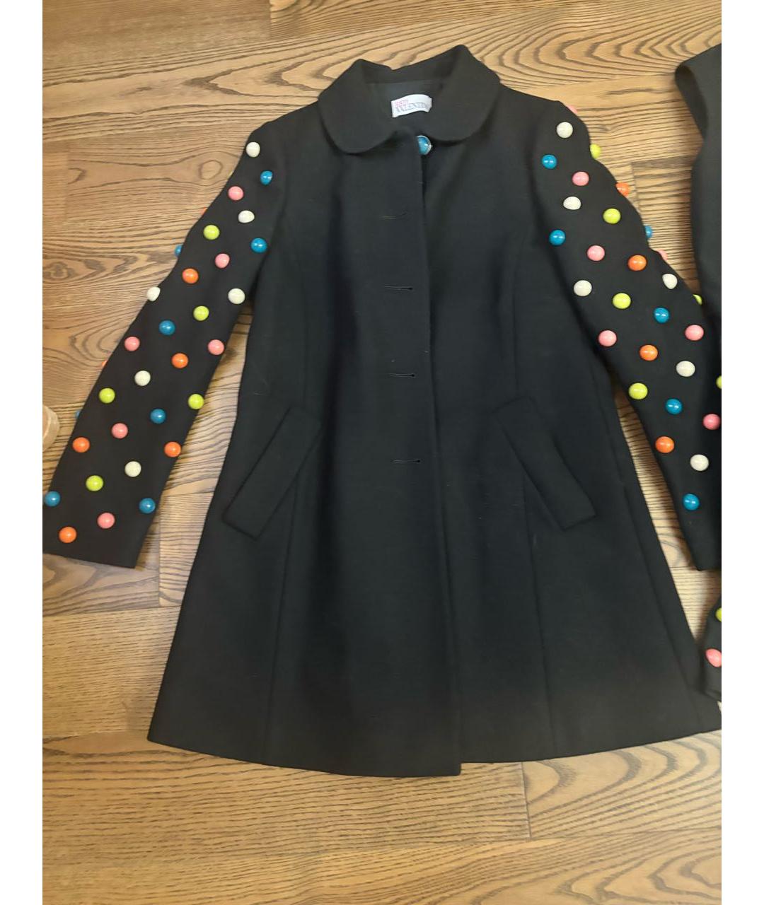 RED VALENTINO Черное пальто, фото 7