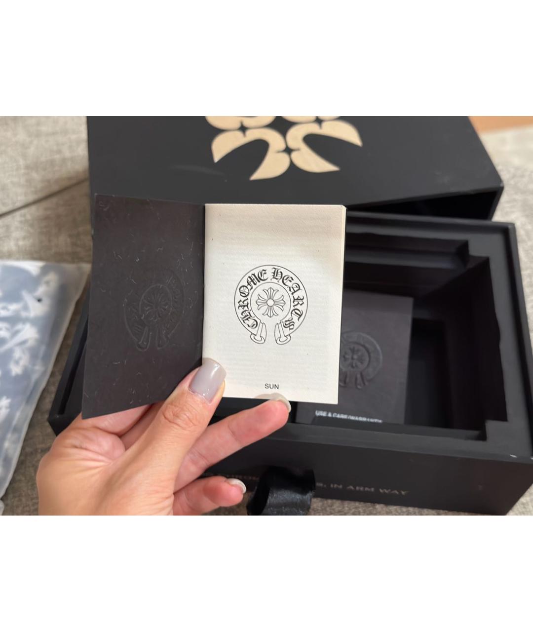 CHROME HEARTS Черные металлические солнцезащитные очки, фото 8