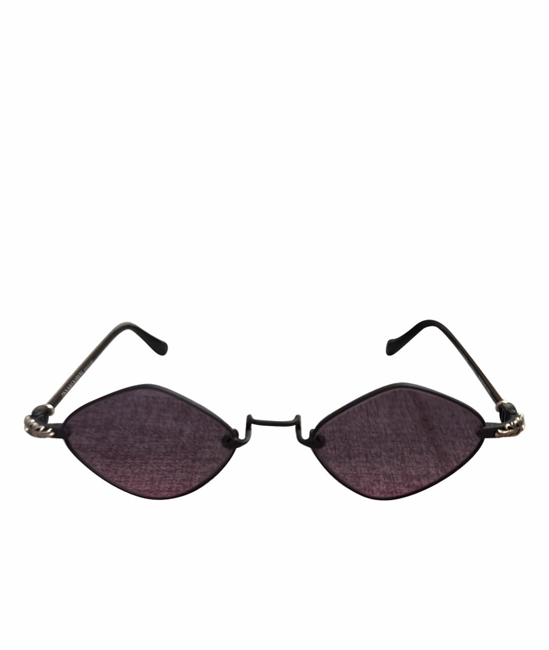 CHROME HEARTS Черные металлические солнцезащитные очки, фото 1