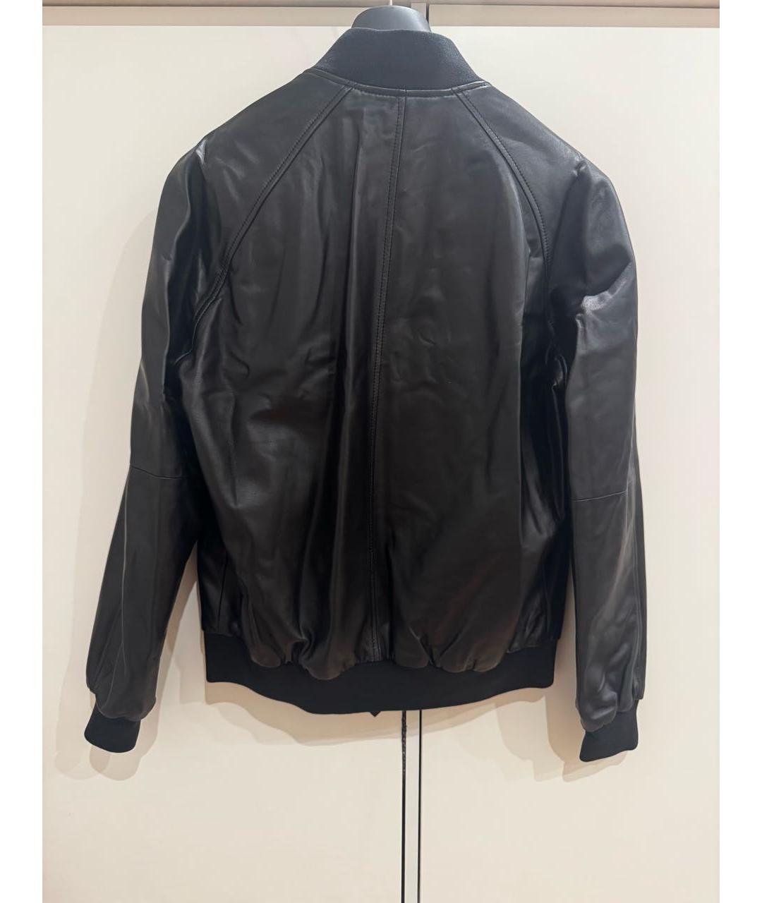 BRIONI Черная кожаная куртка, фото 2