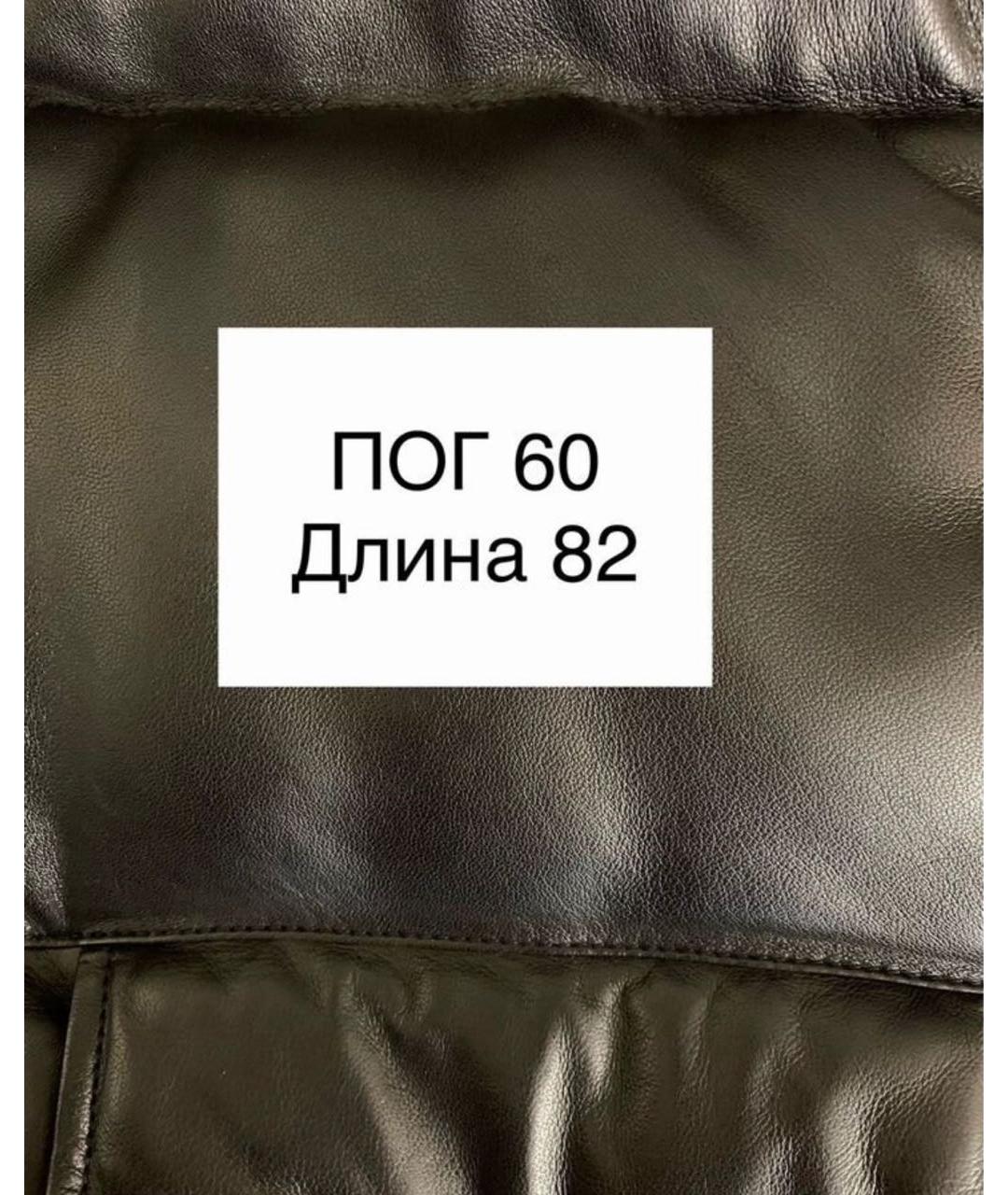 MAX MARA Черный кожаный жилет, фото 4