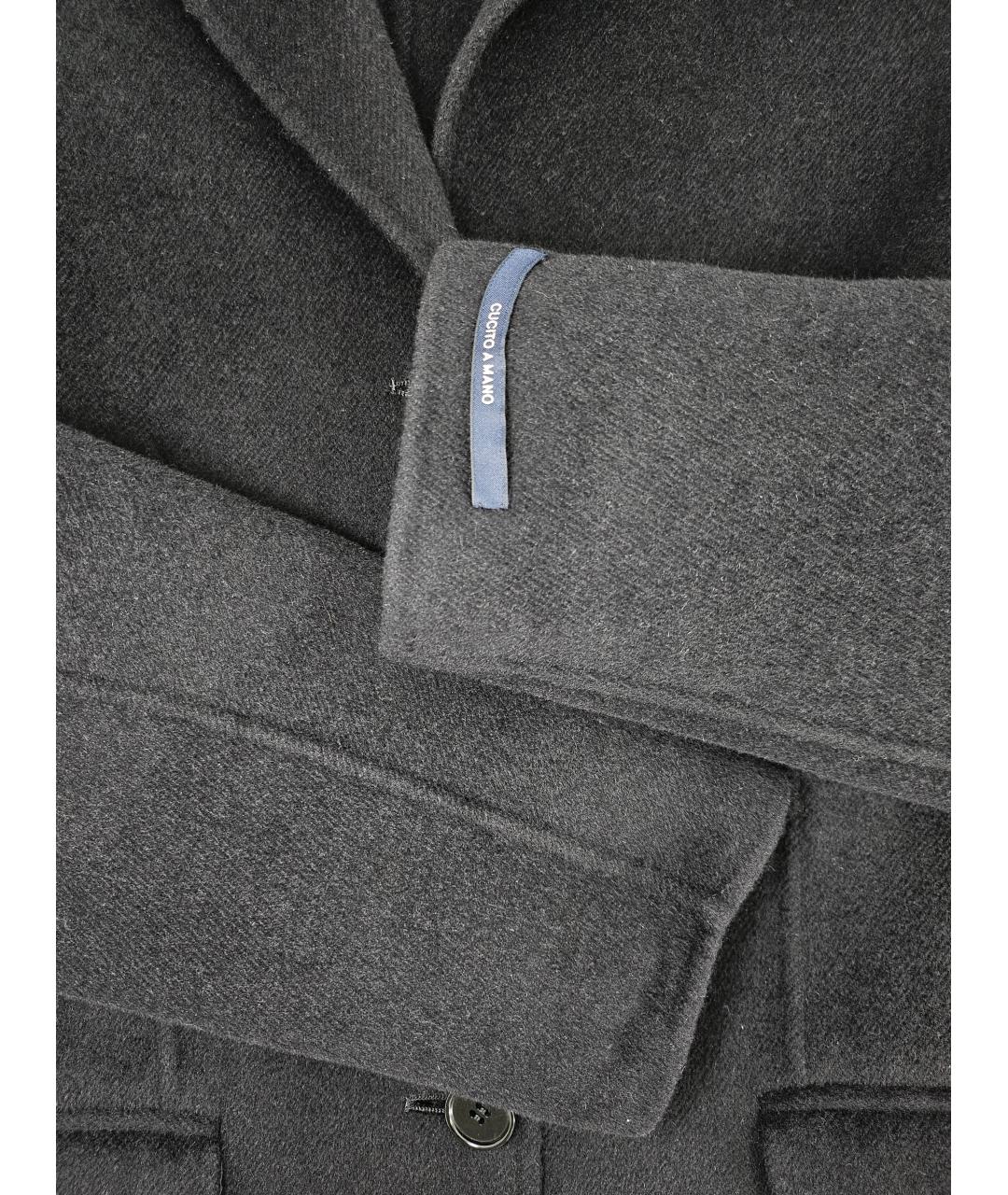 'S MAX MARA Черное шерстяное пальто, фото 5