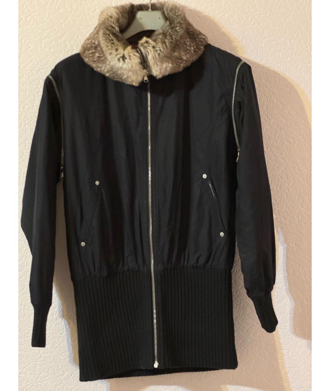 DOLCE&GABBANA Черная полиэстеровая куртка, фото 6