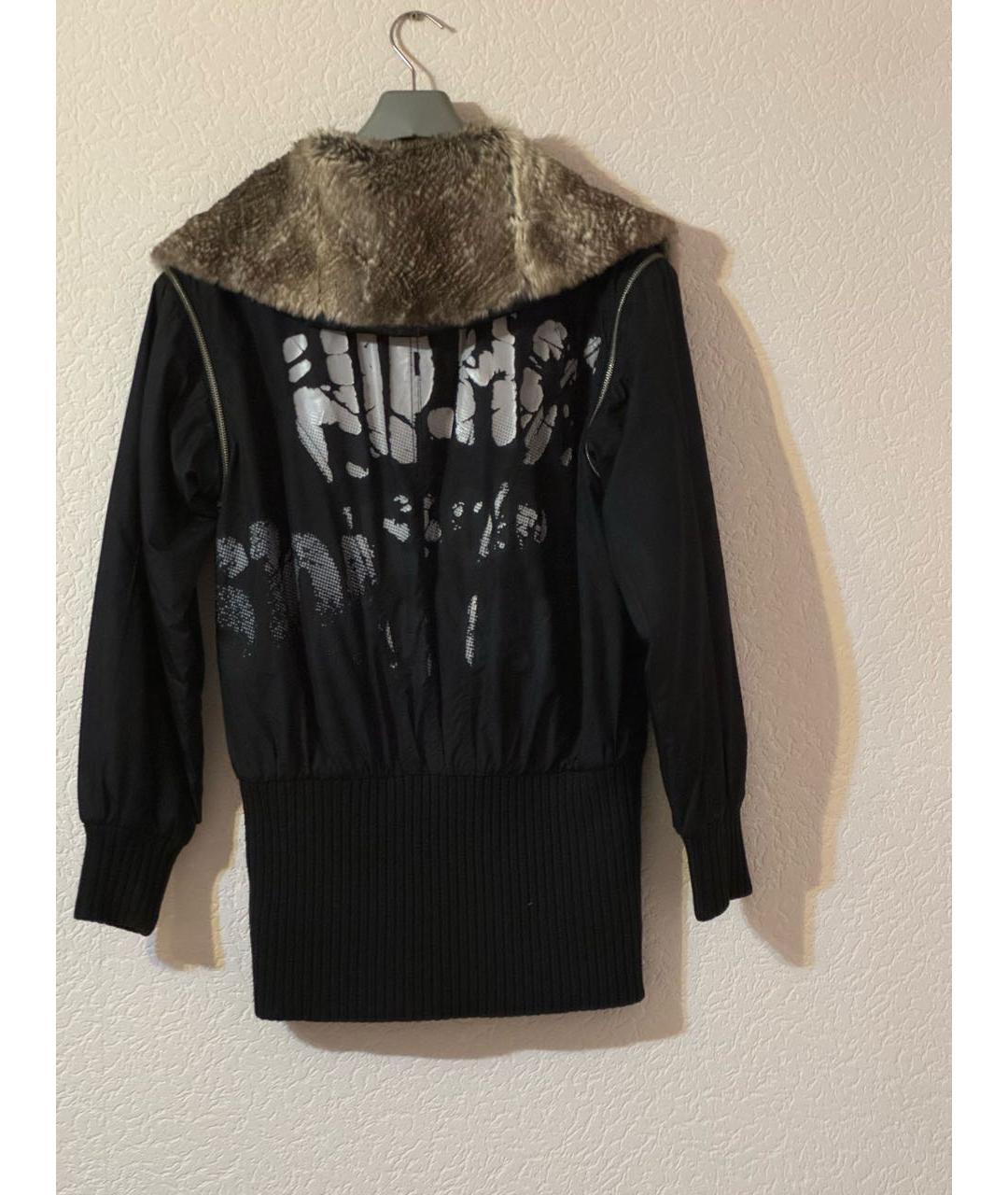 DOLCE&GABBANA Черная полиэстеровая куртка, фото 3