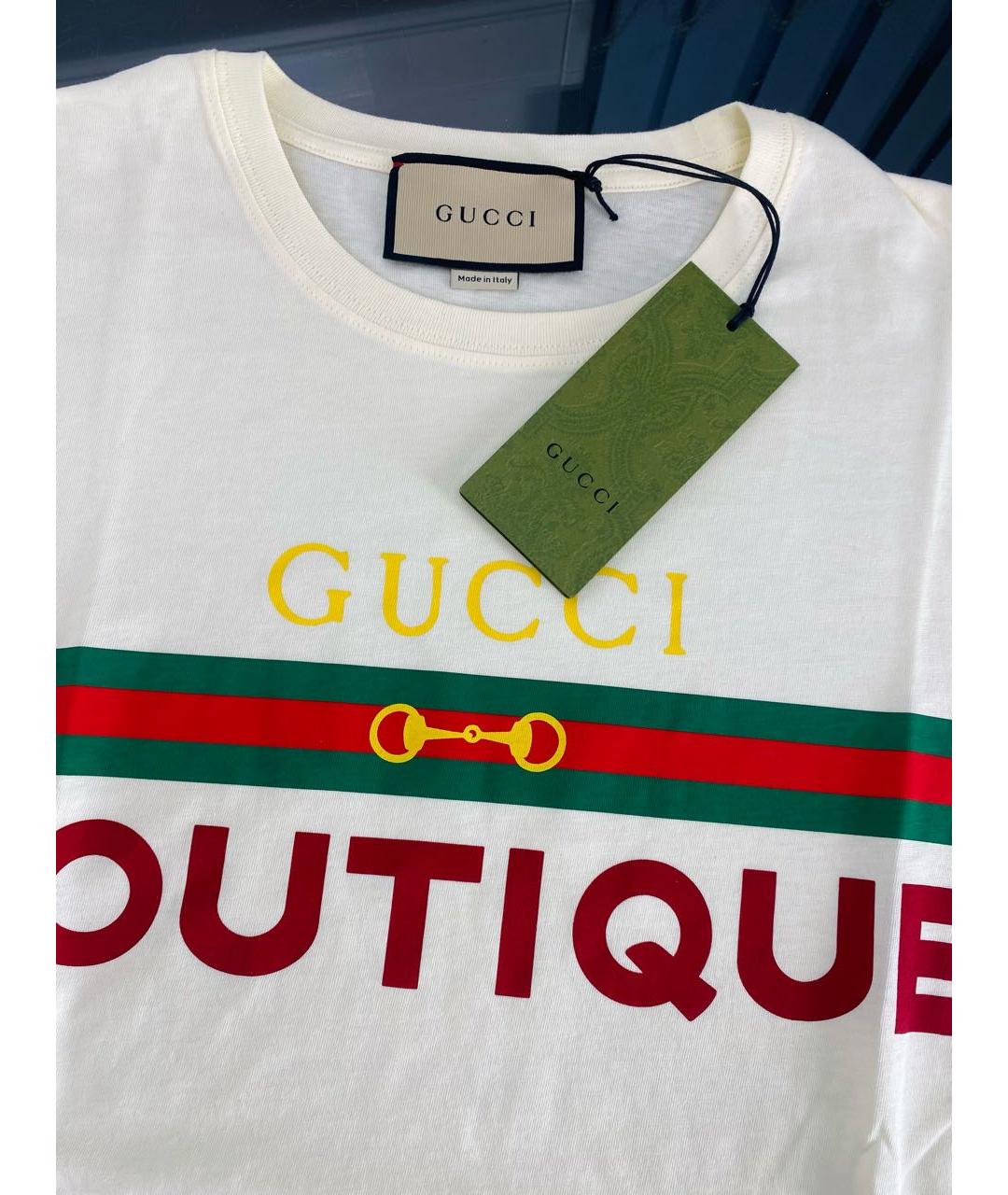 GUCCI Хлопковая футболка, фото 8