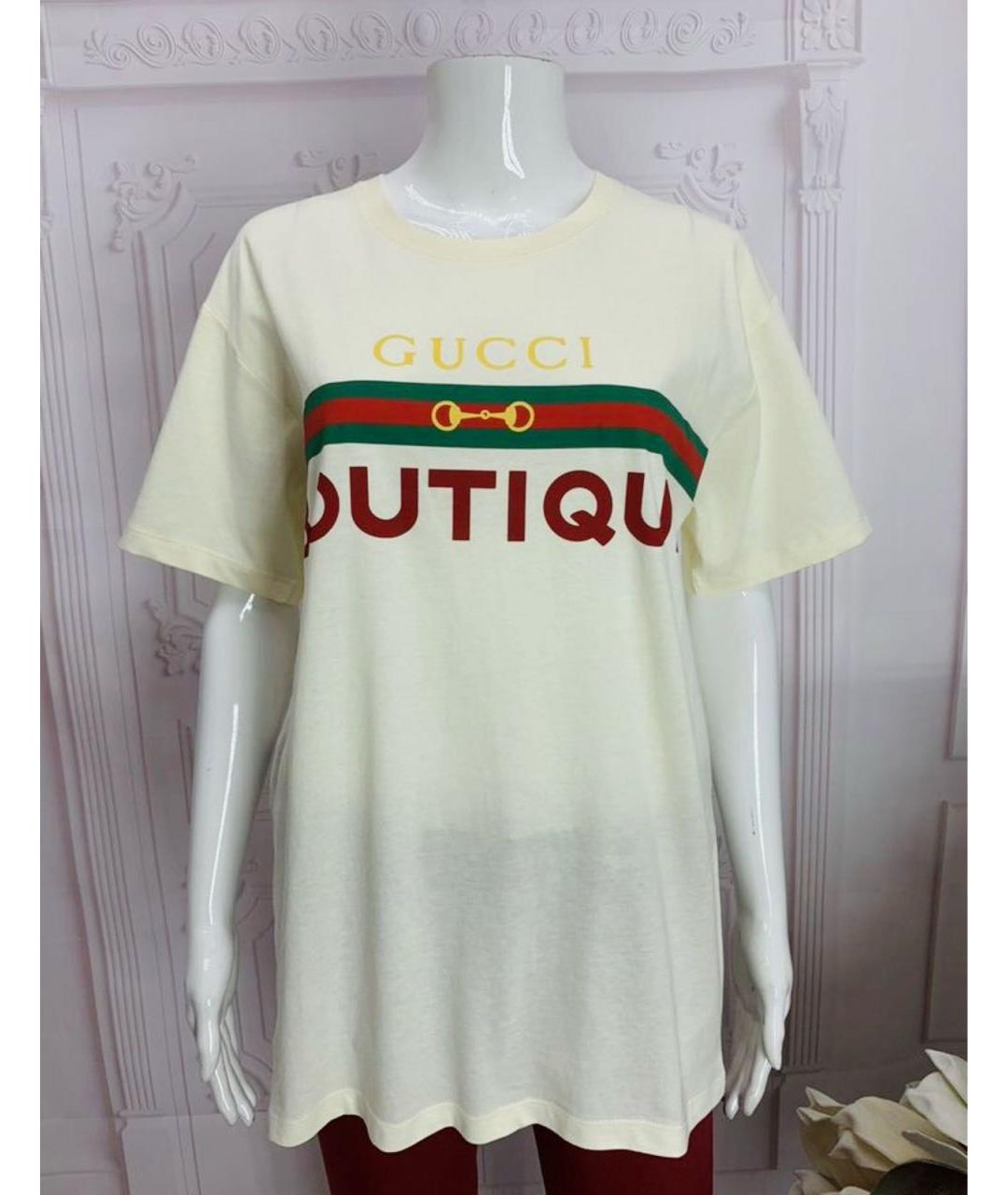 GUCCI Хлопковая футболка, фото 5