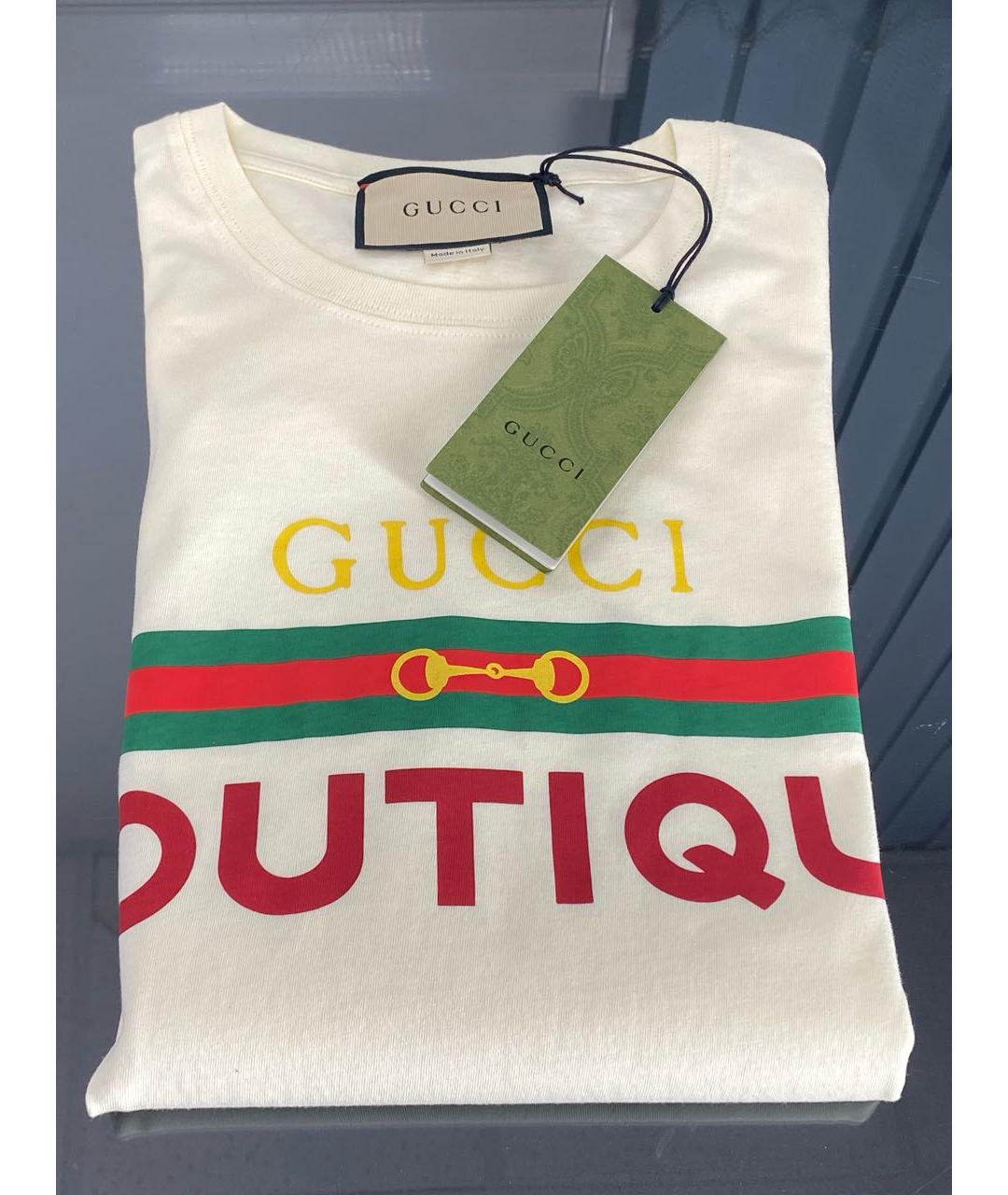 GUCCI Хлопковая футболка, фото 4
