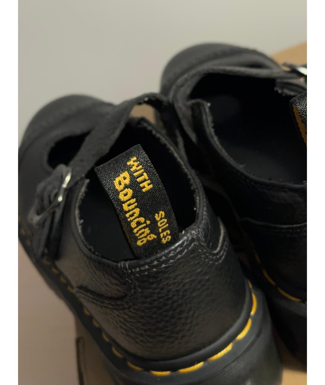 DR. MARTENS Черные кожаные брогги и оксфорды, фото 5