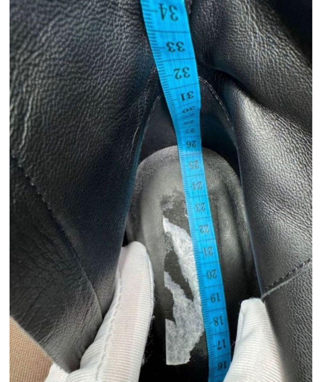 SPORTMAX Черные кожаные ботильоны, фото 7