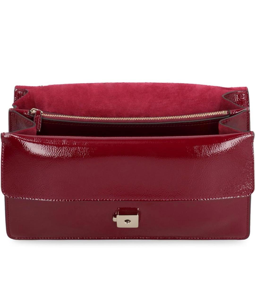 GUCCI Бордовая кожаная сумка через плечо, фото 4