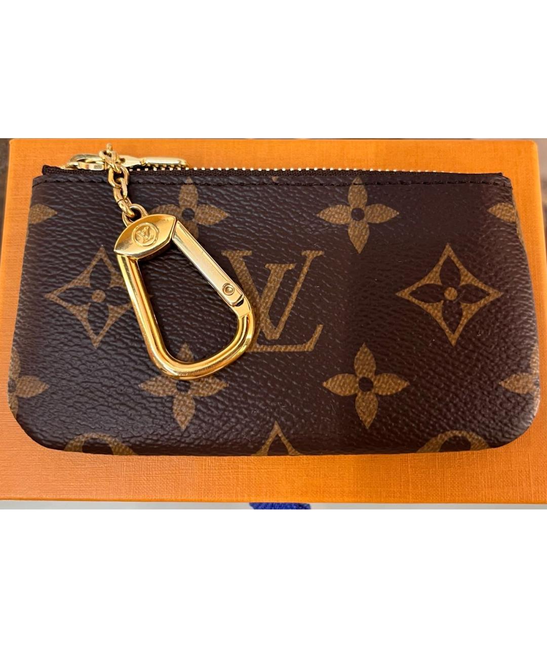 LOUIS VUITTON Коричневая ключница, фото 4