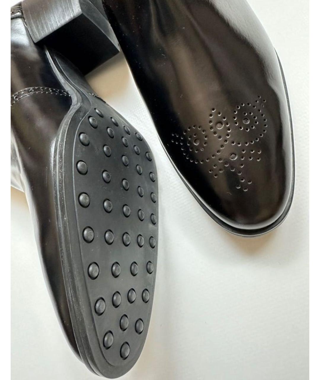 TOD'S Черные кожаные ботильоны, фото 5